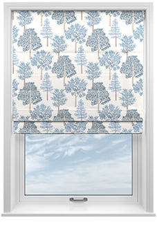 Coppice Faux Silk, Jean - Motorised Roman Blind